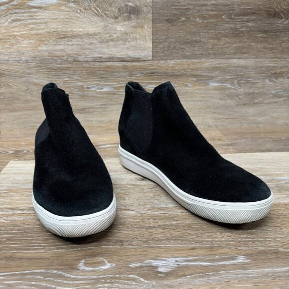 Steve Madden Suede Sultan Chelsea Wedge Booties Women's Size 8M - Picture 6 of 6